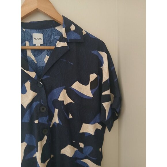 Nic & Zoe Abstract Billow Mini Dress - Picture 3 of 10